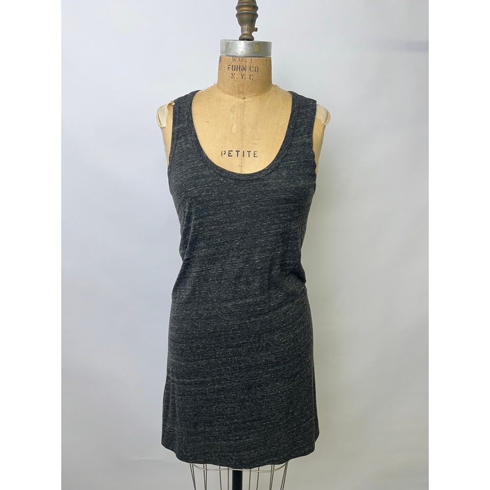 James Perse Standard WXM6518 Charcoal Heather Grey Tank Dress Size 2